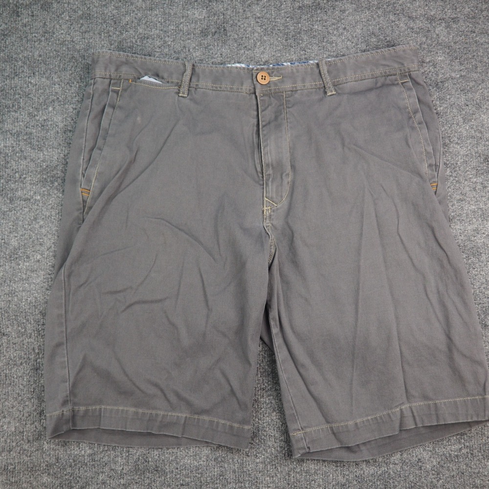 Tommy Bahama Shorts Mens 35 Chino Gray Cotton Spandex Island Coastal Resort
